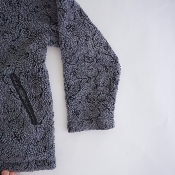 VTG David Paul New York Charcoal Textured Button Front Quilted Collar Jacket M - Picture 10 of 10